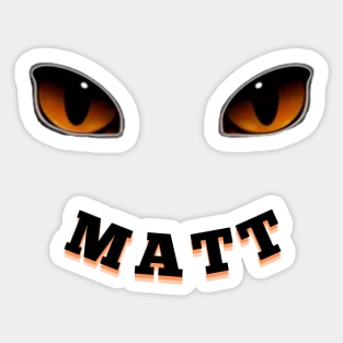 Font Name matt HALLOWEEN Sticker